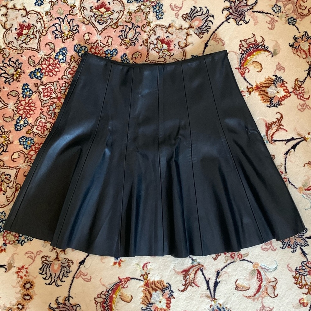 ZARA faux leather skirt
